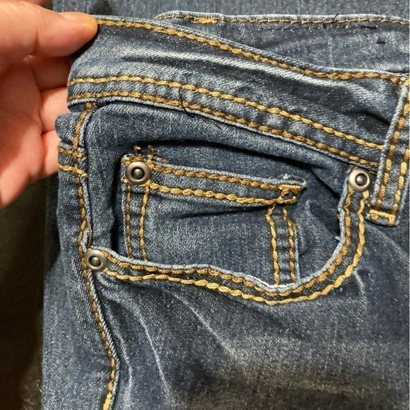 Earl Jeans mid rise boot cut flare denims Vintage 90s Y2K fashion size 9 GUC - Picture 8 of 14